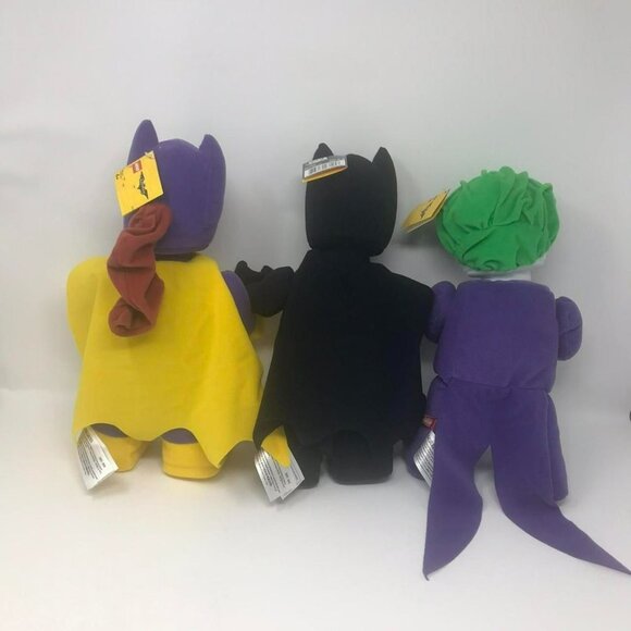 Set of 3 Batman Batgirl Joker Lego Movie Minifigure Plush Dolls 12" - Picture 3 of 4